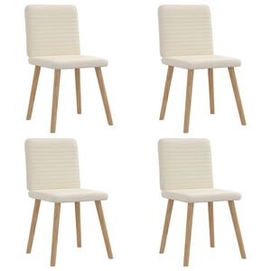 vidaXL Eetkamerstoelen 4 st linnen