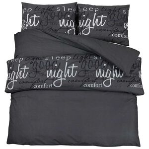 vidaXL Dekbedovertrekset 135x200 cm katoen zwart en wit