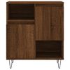 vidaXL Dressoir 60x35x70 cm bewerkt hout bruin eikenkleur