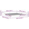 vidaXL Bedframe Wit 200 x 200 cm Massief grenenhout