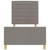 vidaXL Bedframe met hoofdeinde Taupe 90 x 190 cm Stof
