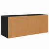 vidaXL TV-kast met lade Zwart Eiken 100 x 35 x 40 cm Bewerkt hout