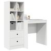 vidaXL Bureau met lade 2 pcs Wit