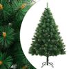 vidaXL Kunstkerstboom met scharnieren en standaard 240 cm
