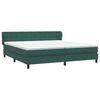 vidaXL Boxspring met matrassen fluweel donkergroen 200x210 cm
