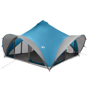 vidaXL Tipi Tent met dak Blauw 18-Persoon Polyester en staal