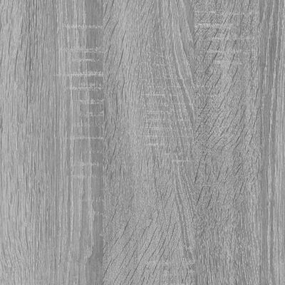 vidaXL Hoge kast 70x34x180 cm bewerkt hout grijs sonoma eikenkleurig