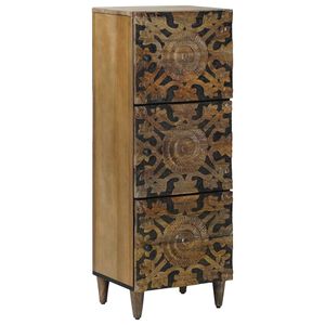 vidaXL Hoge Kast Bruin 40 x 33,5 x 110 cm Massief Mango Hout