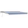 vidaXL Handmatige Luifelhouder met LED's 4 &times; 3 m
