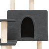 vidaXL Kattenmeubel met sisal krabpalen 153 cm donkergrijs