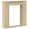vidaXL Haardomlijsting Sonoma 100 x 20 x 100 cm Bewerkt hout