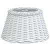 vidaXL Plafondlampenkap &Oslash;50x30 cm wicker wit