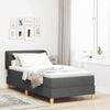 vidaXL Boxspringbed met matras Donkergrijs 90 x 190 cm Stof