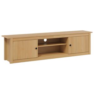 vidaXL TV Rek HILL 158 x 40 x 39.5 cm Honingbruin Massief grenenhout