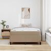 vidaXL Bedframe met matras Cappuccino 120 x 200 cm Stof