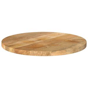 vidaXL Tafelblad rond &Oslash; 40x2,5 cm massief ruw mangohout