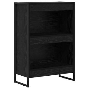 vidaXL Boekenkast 60 x 30 x 86,5 cm Bewerkt hout Zwart Eiken