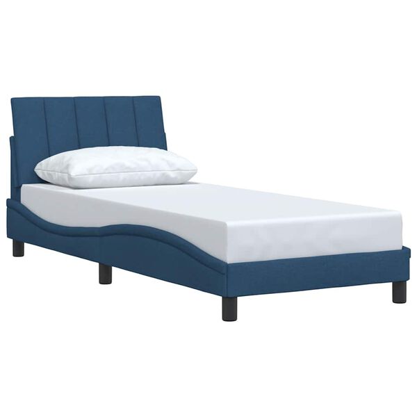 vidaXL Bedframe zonder matras "Hanko" 80x200 cm stof blauw