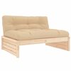 vidaXL 5-delige Loungeset met kussens massief hout