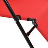 vidaXL Ligbedden inklapbaar 2 st met voetensteun staal rood