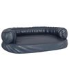 vidaXL Hondenmand ergonomisch schuim 88x65 cm kunstleer donkerblauw