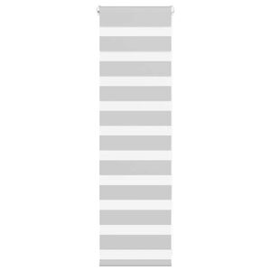 vidaXL Zebra rolgordijn 40x100 cm stofbreedte 35,9 cm lichtgrijs