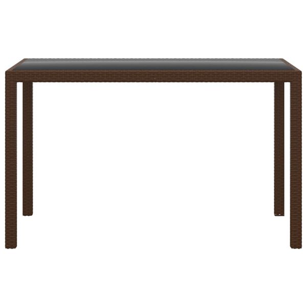 vidaXL 3-delige Tuinset met kussens poly rattan bruin