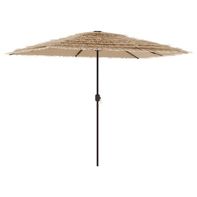 vidaXL Parasol met stalen paal 300x200x250 cm bruin