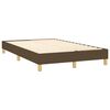 vidaXL Boxspring met matras en LED stof donkerbruin 120x200 cm