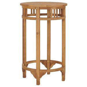 vidaXL Bartafel &Oslash;60 cm massief teakhout