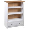 vidaXL Boekenkast Panama Range 80x35x110 cm massief grenenhout wit