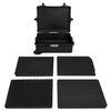 vidaXL Flightcase op wieltjes 63x50x23 cm PP zwart