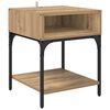 vidaXL Nachtkastje Artisan Eiken 40 x 40 x 50 cm Bewerkt hout