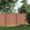 vidaXL Schuttingpaneel 353x186 cm HKC bruin