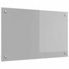 vidaXL Keukenachterwand Lichtgrijs 80 x 50 cm gehard glas