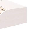 vidaXL Bedframe Wit 75 x 190 cm Massief grenenhout