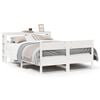 vidaXL Bedframe zonder matras massief grenenhout wit 150x200 cm
