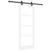 vidaXL Schuifdeur ORKDAL Wit en zwart 83 x 211 cm