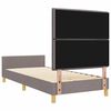 vidaXL Bedframe met hoofdeinde Taupe 80 x 200 cm Stof
