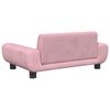 vidaXL Hondenmand 70x45x33 cm fluweel roze