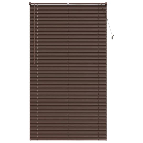 vidaXL Venetiaanse Blind Donkerbruin met Patroon 213 x 110 cm PVC