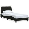 vidaXL Bedframe zonder matras 80x200 cm stof zwart