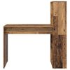 vidaXL Bureau met plank Oud Hout 113 x 54 x 120 cm Bewerkt hout