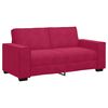 vidaXL Tweezitsbank 180x78x84 cm fluweel wijnrood