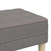 vidaXL Bank met kussen Taupe 113 x 57 x 39 cm Stof