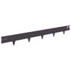 vidaXL Gazonrand 30 pcs 100 x 12 cm Staal Zwart