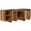 vidaXL Tv-meubel 130x35x50 cm bewerkt hout oud houtkleurig