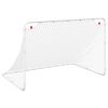 vidaXL Voetbaldoel Wit 122x81x81 cm Staal