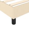 vidaXL Boxspring met matras stof cr&egrave;mekleurig 90x190 cm