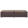 vidaXL Bedframe zonder matras 90x190 cm stof donkerbruin